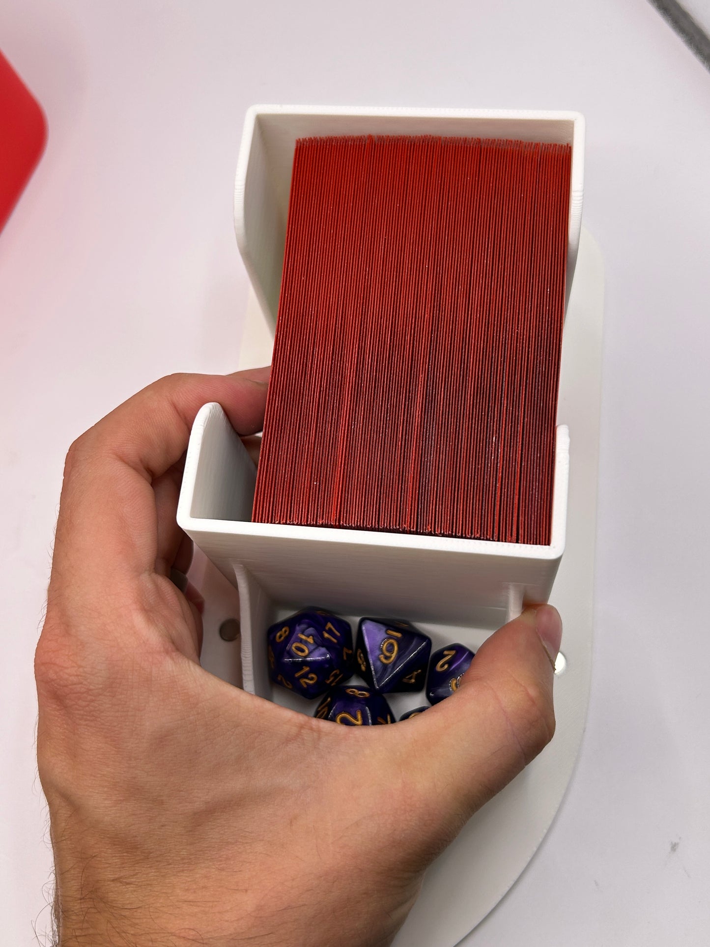 Sonic Shoe Deck and Dice Box - for a 100 Sleeved cards Magic the Gathering Commander EDH Deck
